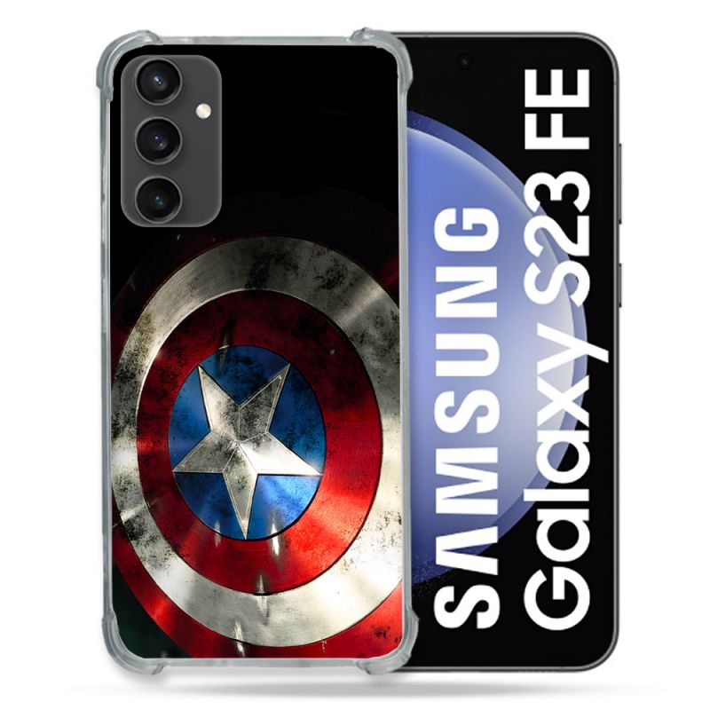 Coque Pour Samsung Galaxy S23 FE Captain America Bouclier