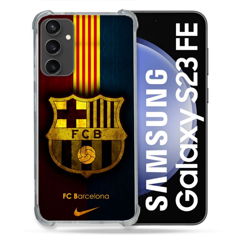 Coque Pour Samsung Galaxy S23 FE Foot FC Barcelone Vintage