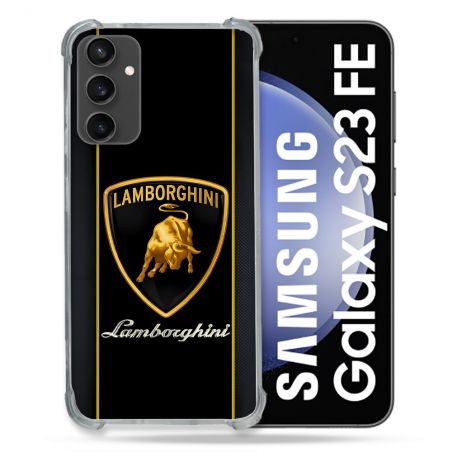 Coque Pour Samsung Galaxy S23 FE Lamborghini Carbone