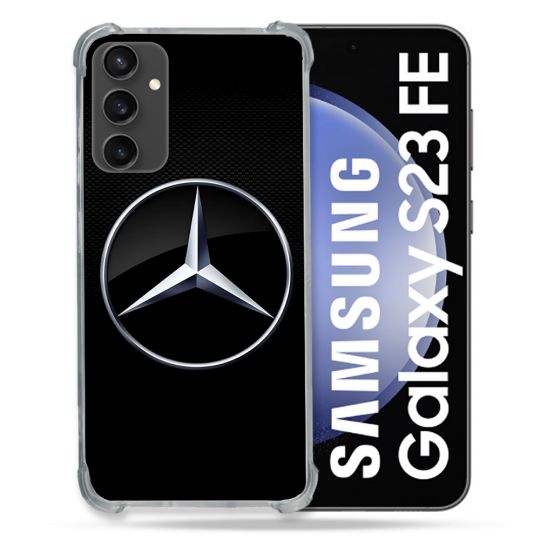 Coque Pour Samsung Galaxy S23 FE Mercedes Carbone