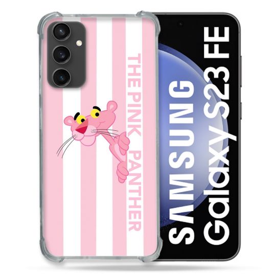 Coque Pour Samsung Galaxy S23 FE Panthere Rose