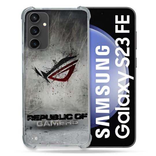 Coque Pour Samsung Galaxy S23 FE ROG Gris