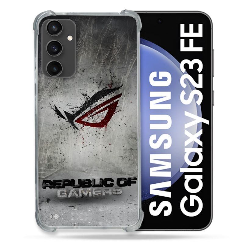 Coque Pour Samsung Galaxy S23 FE ROG Gris
