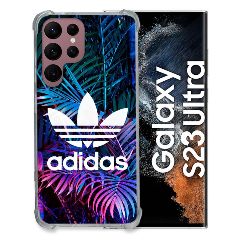 Coque Pour Samsung Galaxy S23 Ultra Adidas Palmier