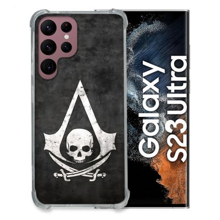 Coque Pour Samsung Galaxy S23 Ultra Assassin Creed Tete Mort