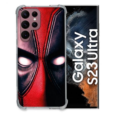 Coque Pour Samsung Galaxy S23 Ultra Deadpool Yeux