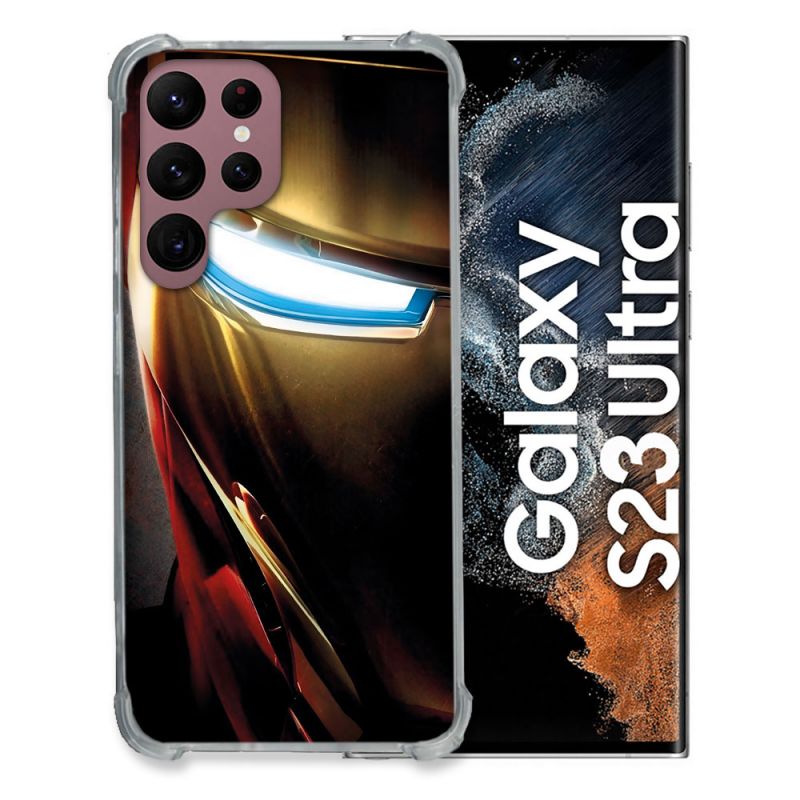 Coque Pour Samsung Galaxy S23 Ultra Iron Man Casque