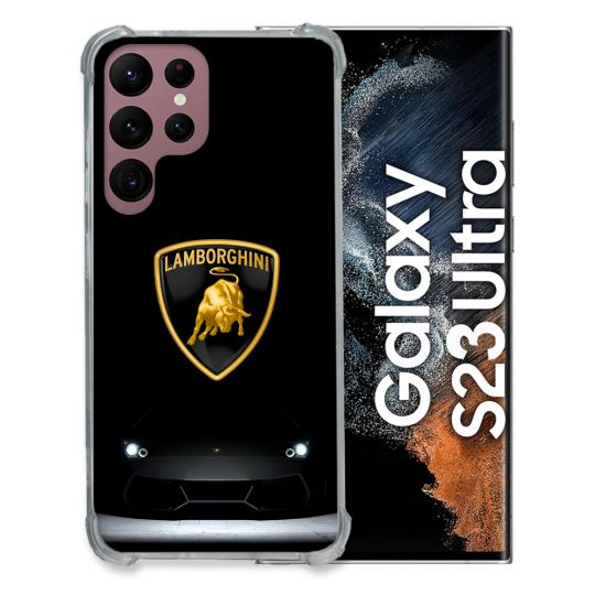 Coque Pour Samsung Galaxy S23 Ultra Lamborghini Noir