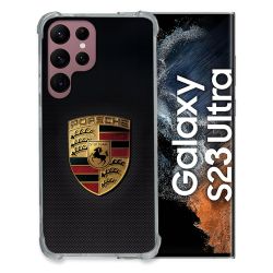 Coque Pour Samsung Galaxy S23 Ultra Porsche Carbone