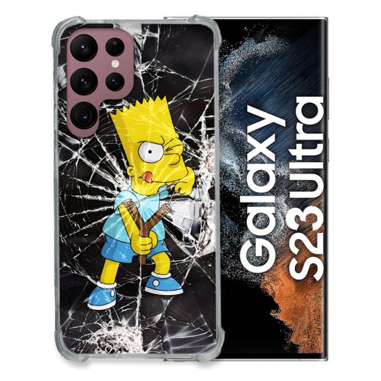 Coque Pour Samsung Galaxy S23 Ultra Simpson Bart