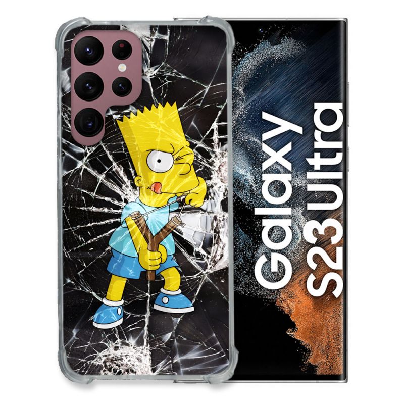 Coque Pour Samsung Galaxy S23 Ultra Simpson Bart
