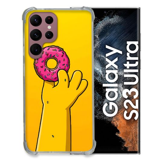 Coque Pour Samsung Galaxy S23 Ultra Simpson Donuts