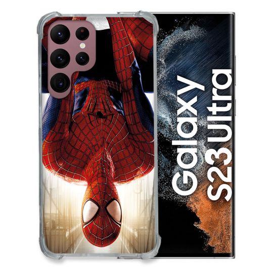 Coque Pour Samsung Galaxy S23 Ultra Spiderman Invers