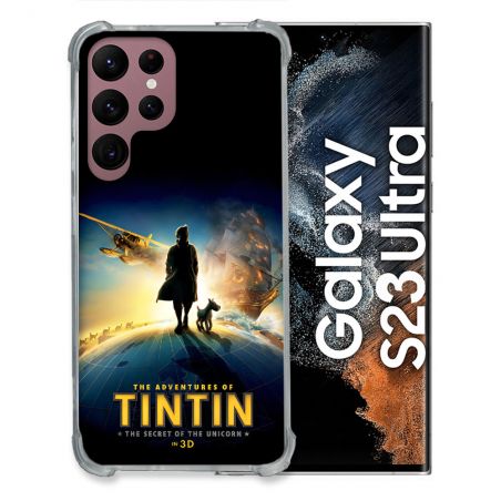 Coque Pour Samsung Galaxy S23 Ultra Tintin Affiche