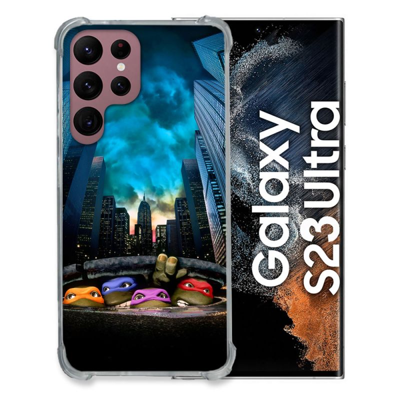 Coque Pour Samsung Galaxy S23 Ultra Tortue Ninja Ville