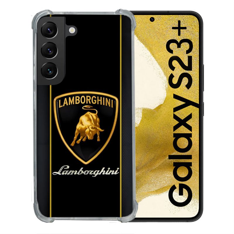 Coque Pour Samsung Galaxy S23 Plus Lamborghini Carbone
