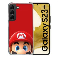 Coque Pour Samsung Galaxy S23 Plus Mario Rouge