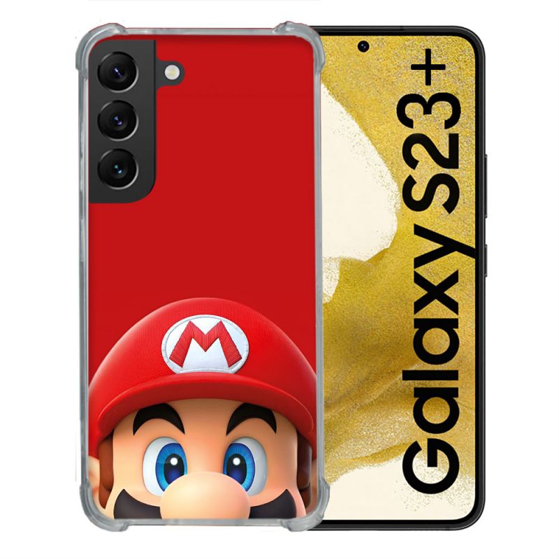 Coque Pour Samsung Galaxy S23 Plus Mario Rouge