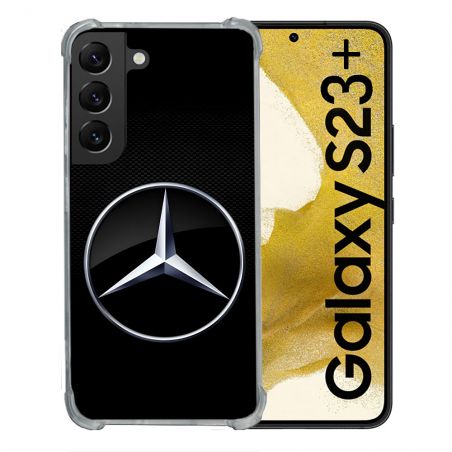 Coque Pour Samsung Galaxy S23 Plus Mercedes Carbone