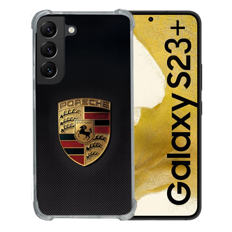 Coque Pour Samsung Galaxy S23 Plus Porsche Carbone