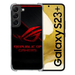 Coque Pour Samsung Galaxy S23 Plus ROG Rouge