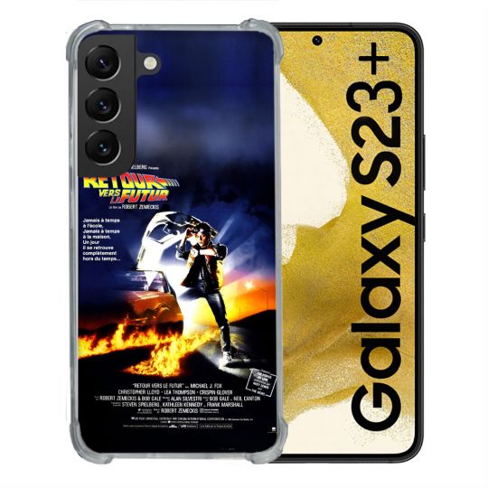 Coque Pour Samsung Galaxy S23 Plus Retour Vers Le Futur Affiche