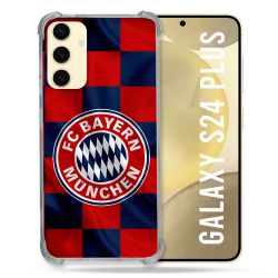Coque Pour Samsung Galaxy S24 Plus Foot Bayern Munich Carreaux