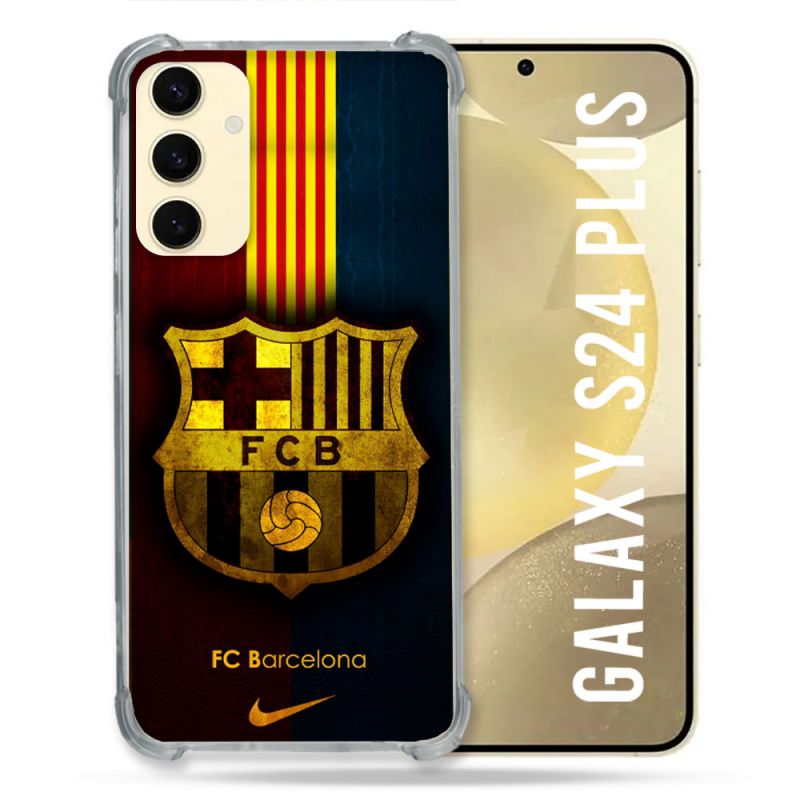 Coque Pour Samsung Galaxy S24 Plus Foot FC Barcelone Vintage