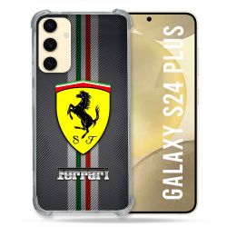 Coque Pour Samsung Galaxy S24 Plus Ferrari Carbone