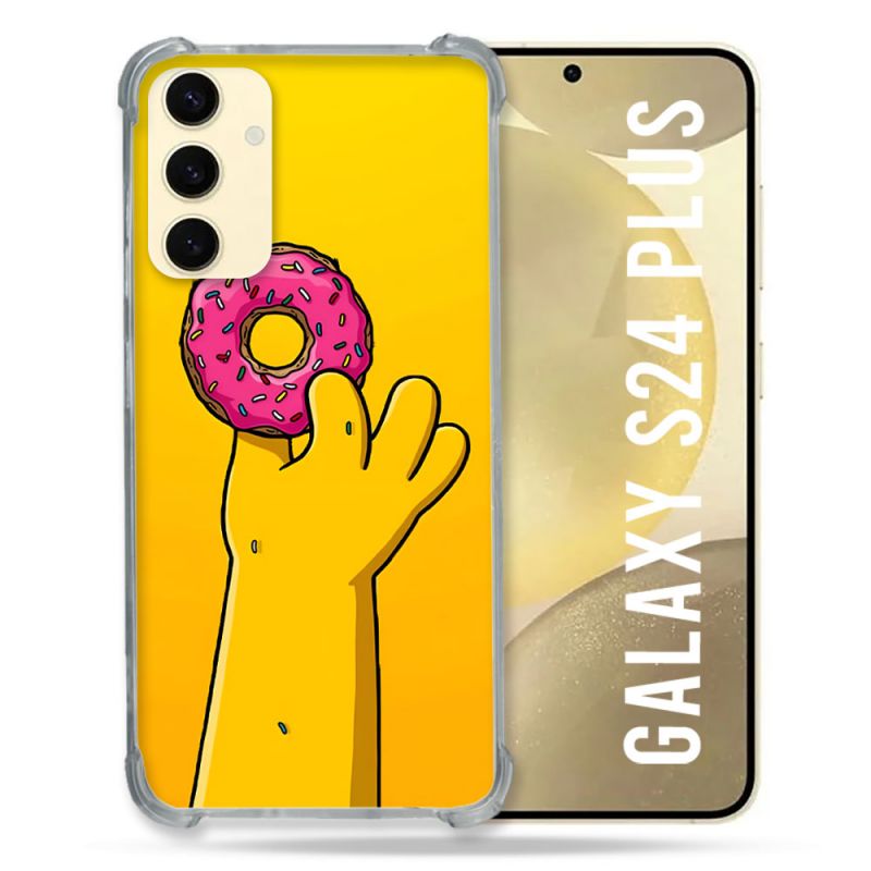 Coque Pour Samsung Galaxy S24 Plus Simpson Donuts