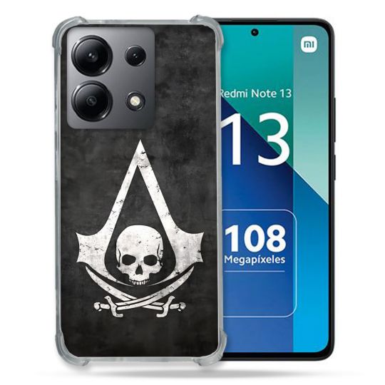 Coque Pour Xiaomi Redmi Note 13 4G Assassin Creed Tete Mort