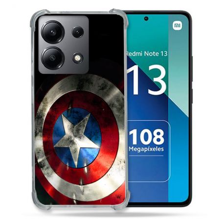 Coque Pour Xiaomi Redmi Note 13 4G Captain America Bouclier