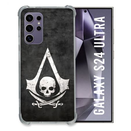Coque Pour Samsung Galaxy S24 Ultra Assassin Creed Tete Mort
