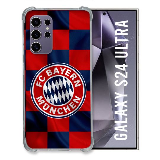 Coque Pour Samsung Galaxy S24 Ultra Foot Bayern Munich Carreaux