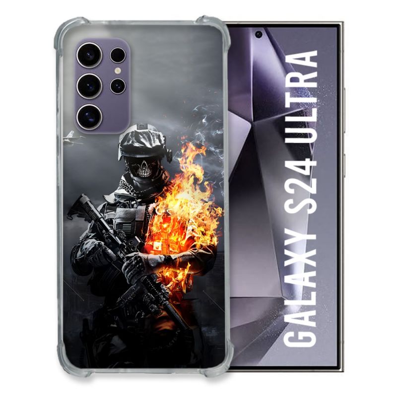 Coque Pour Samsung Galaxy S24 Ultra Call Of Duty Squelette