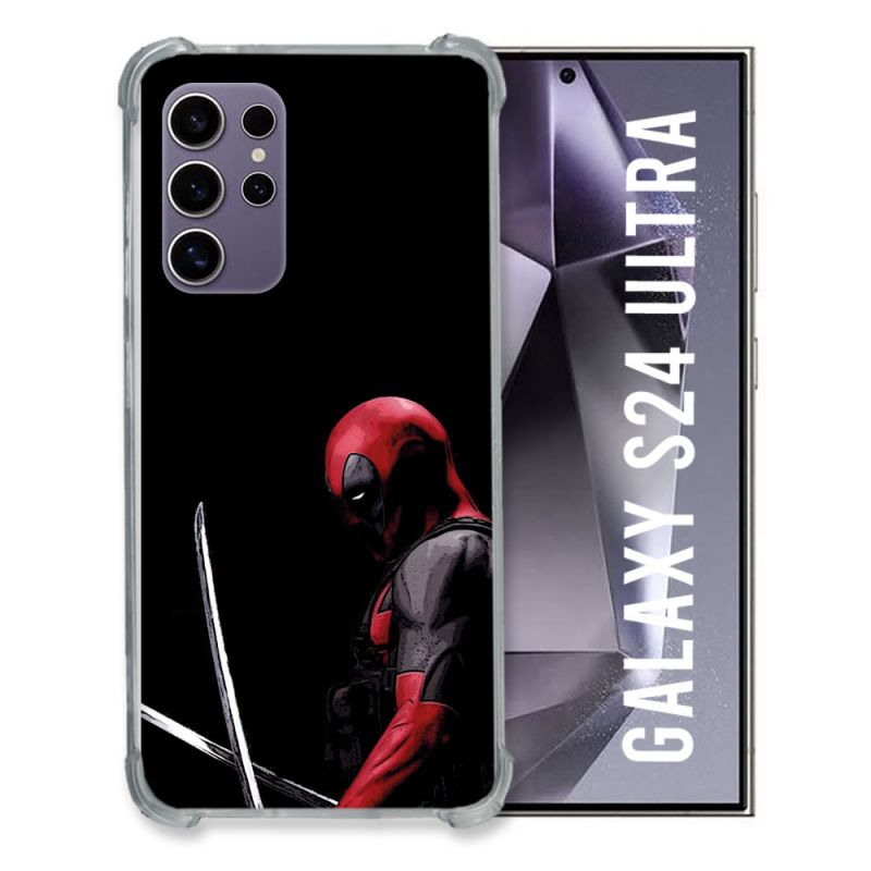 Coque Pour Samsung Galaxy S24 Ultra Deadpool Epee