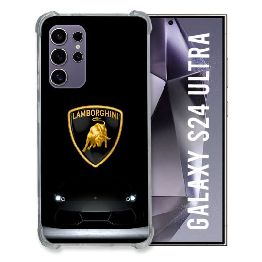 Coque Pour Samsung Galaxy S24 Ultra Lamborghini Noir