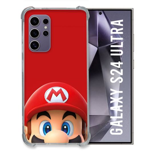 Coque Pour Samsung Galaxy S24 Ultra Mario Rouge