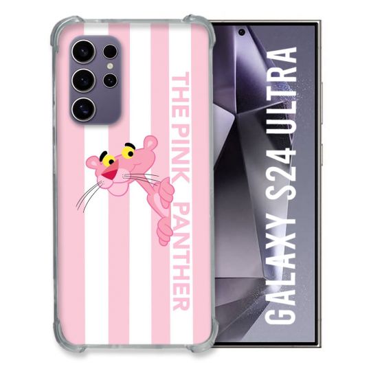 Coque Pour Samsung Galaxy S24 Ultra Panthere Rose