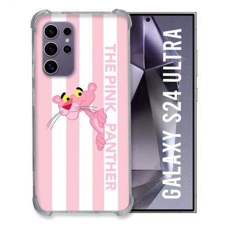 Coque Pour Samsung Galaxy S24 Ultra Panthere Rose