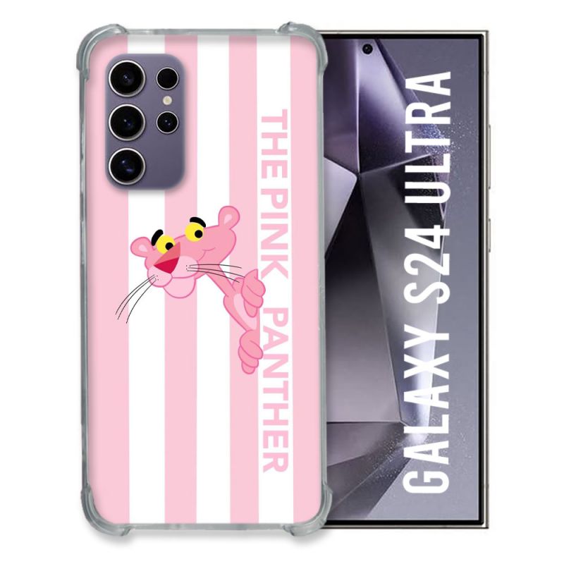 Coque Pour Samsung Galaxy S24 Ultra Panthere Rose