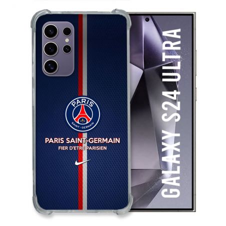 Coque Pour Samsung Galaxy S24 Ultra Foot PSG Fier