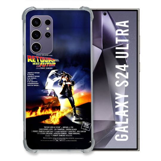 Coque Pour Samsung Galaxy S24 Ultra Retour Vers Le Futur Affiche