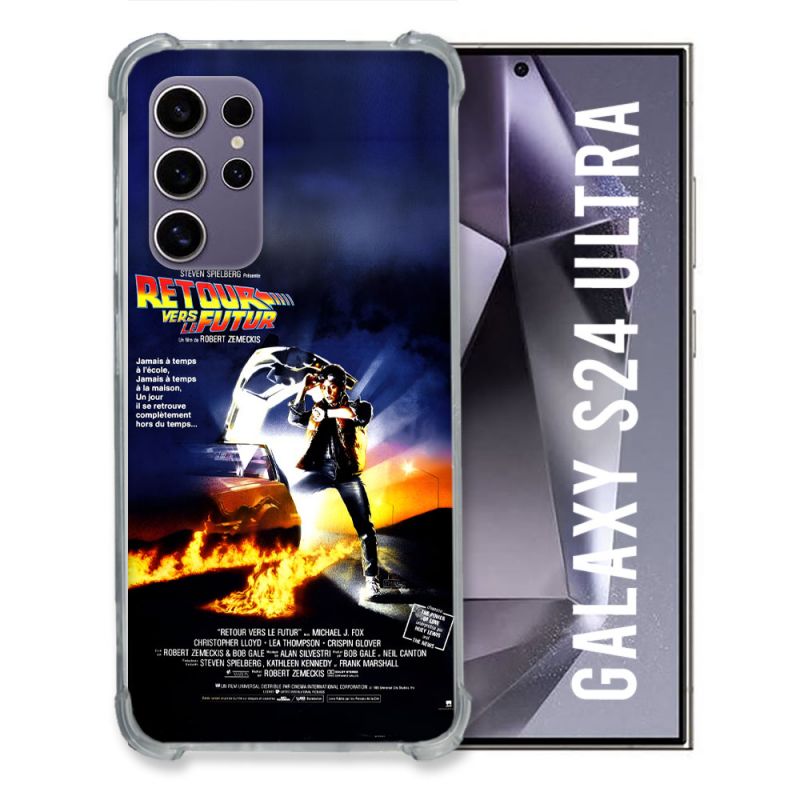 Coque Pour Samsung Galaxy S24 Ultra Retour Vers Le Futur Affiche