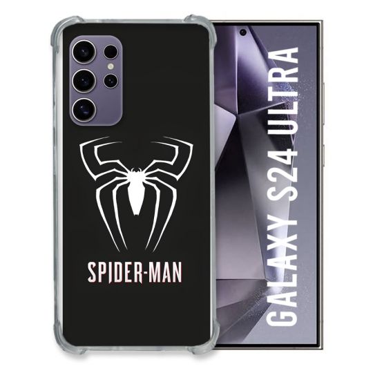 Coque Pour Samsung Galaxy S24 Ultra Spiderman Logo