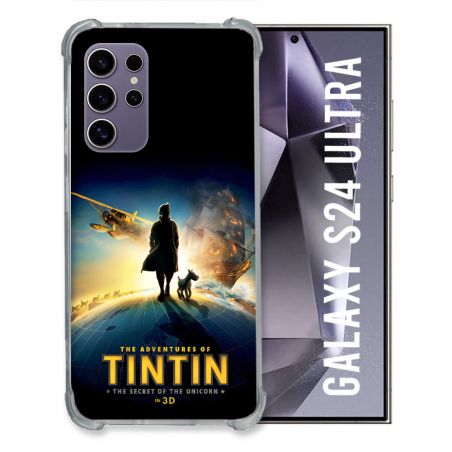 Coque Pour Samsung Galaxy S24 Ultra Tintin Affiche
