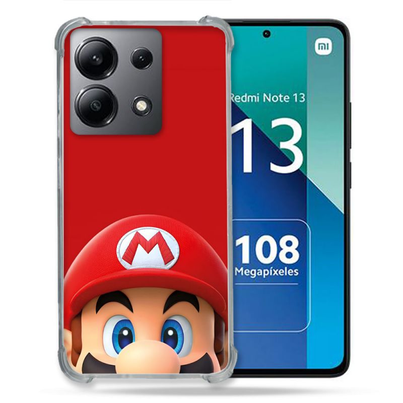 Coque Pour Xiaomi Redmi Note 13 4G Mario Rouge