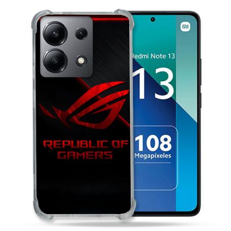 Coque Pour Xiaomi Redmi Note 13 4G ROG Rouge
