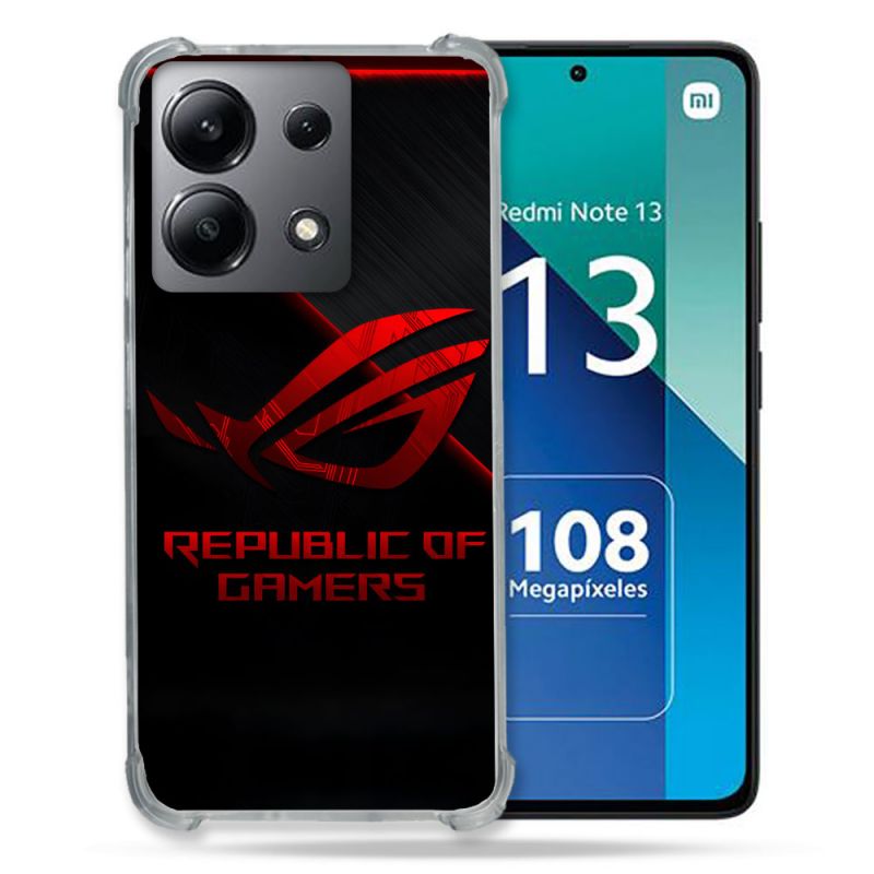 Coque Pour Xiaomi Redmi Note 13 4G ROG Rouge