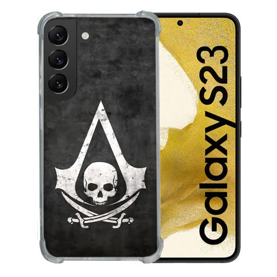 Coque Pour Samsung Galaxy S23 Assassin Creed Tete Mort
